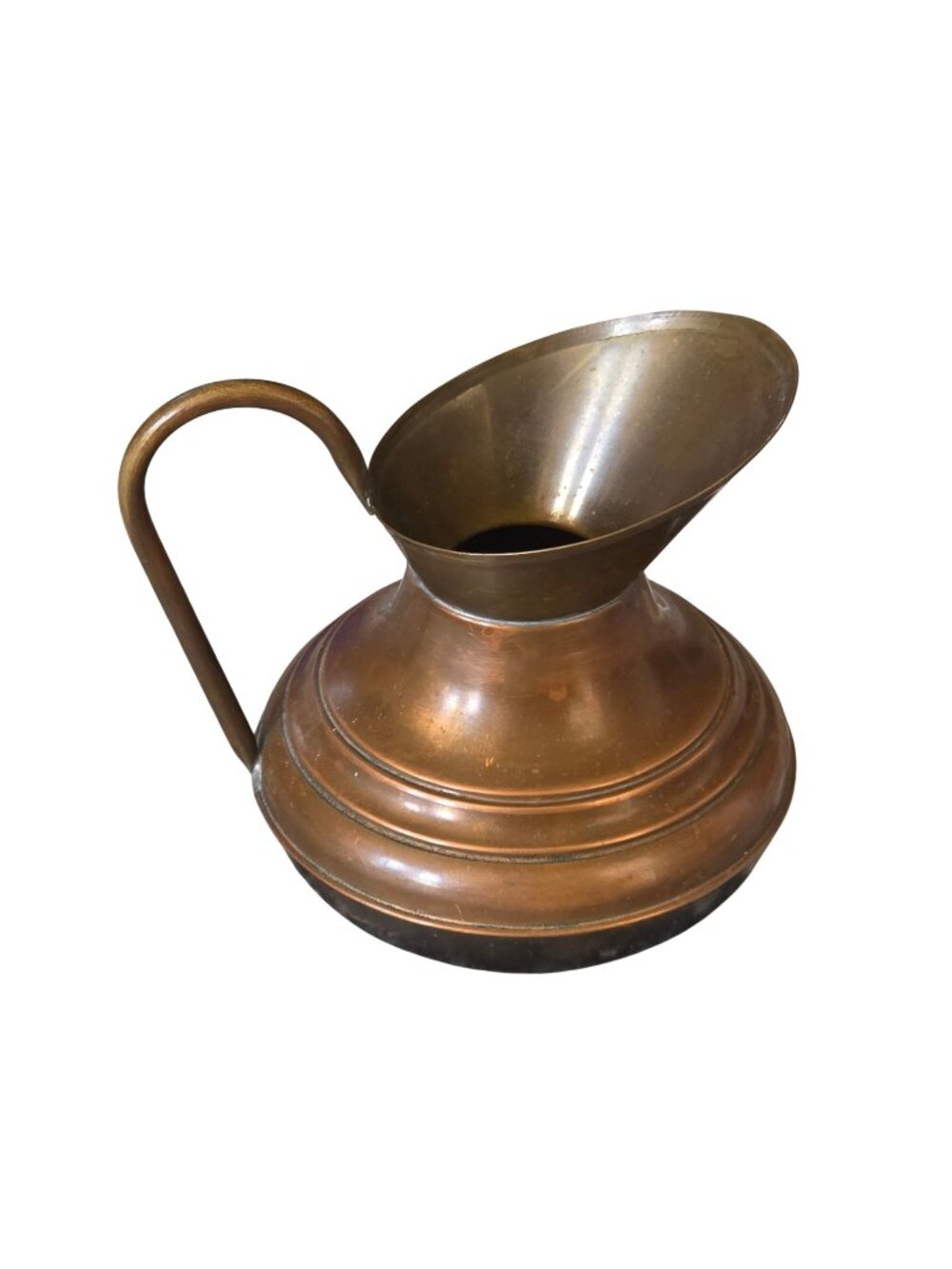 Vintage Brass and Copper Pitcher Vase Made in England